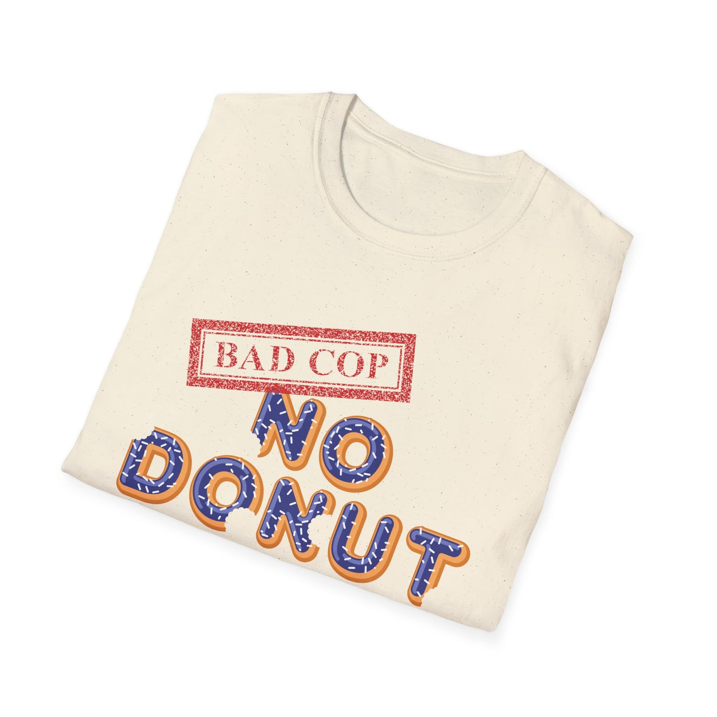 Bad Cop No Donut Donut Font Official JMA Unisex Softstyle T-Shirt