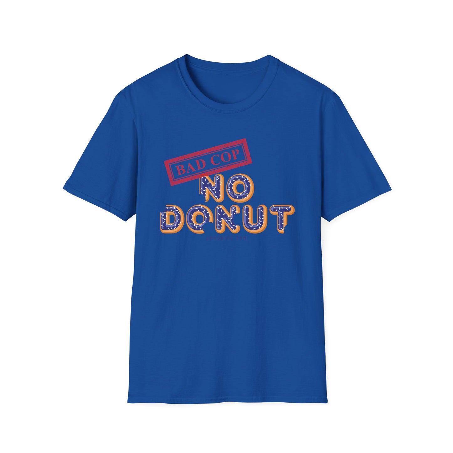 Bad Cop No Donut Donut Font Official JMA Unisex Softstyle T-Shirt